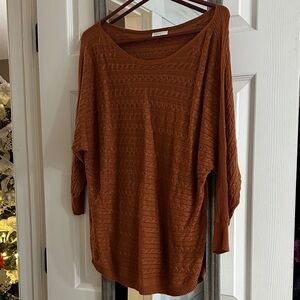 Market & Spruce Burnt Orange Sweater